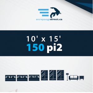 150 pi2 (10' x 15')