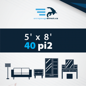 40 pi2 (5' x 8')