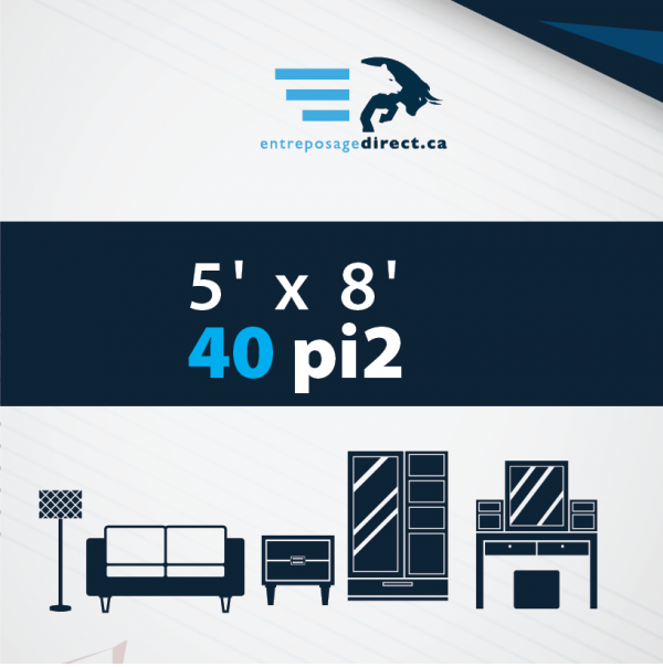 40 pi2 (5' x 8')